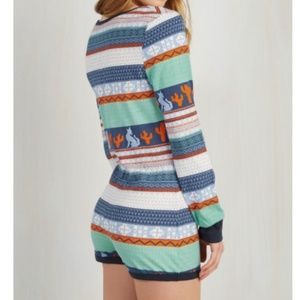 NWOT MINKPINK Cactus + Wolf Romper